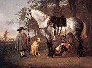 CUYP, Aelbert Grey Horse in a Landscape dfg oil painting on canvas
